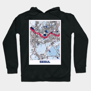 Seoul - South Korean MilkTea City Map Hoodie